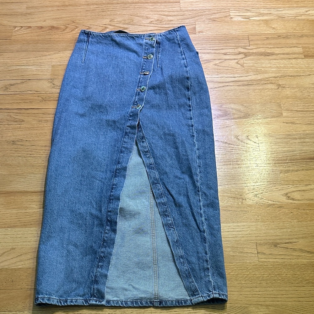 LAST CHANCE OFFER: Zara Blue Denim Maxi Skirt